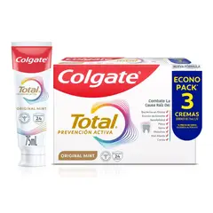 COLGATE - Pasta Dental Colgate Total Original Mint 3x75 ml