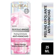 LOREAL - Peeling Exfoliante Anti-Manchas Glycolic Bright Dermo Expertis 25 ml