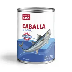 PRECIO UNO - Caballa al Natural Precio Uno 425 g