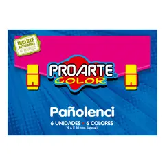 PROARTE - Estuche Pañolenci Proarte 6 Hjs 6 Colores