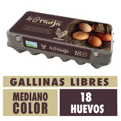 LA GRANJA - Huevo Color Mediano Gallina Libre La Granja 18 un