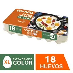 YEMITA - Huevo Color Extra Grande Yemita 18 un