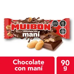 MUIBON - Barra de Chocolate con Maní Muibon 90 g