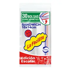 FACILITA - Bolsa Cierre Hermético 16x14 La Facilita 30 un