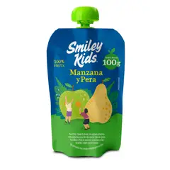 SMILEY KIDS - Compota Manzana Pera Smiley Kids 100 gr
