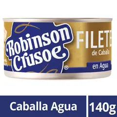 ROBINSON CRUSOE - Filete de Caballa en Agua Robinson Crusoe 140 g