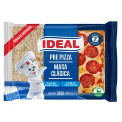 IDEAL - Masa Clásica Pre Pizza 20 cm 2 unidades