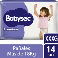 BABYSEC - Pañales Desechables Premium XXXG Babysec 14 un