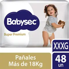 BABYSEC - Pañales Desechables Super Premium XXXG Babysec 48 un