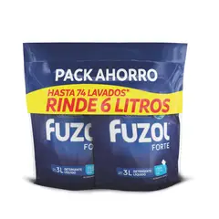FUZOL - Pack Detergente Líquido Forte Fuzol 2x3 lt