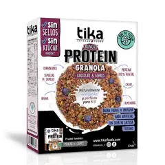 TIKA - Granola Crunchy Proteín Chocolate y Berries Tika 250 g