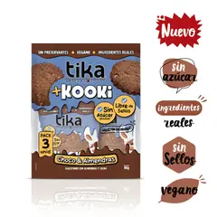 TIKA - Pack Galletones Kooki Proteín Chocolate y Almendras Tika 3 x 30 GR