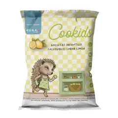 KUNA FOODS - Galletas Infantiles Cookids Sabor Limón Kuna Foods 30 g