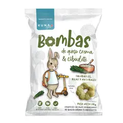 KUNA FOODS - Snack Infantil Souflé Queso y Ciboulette Kuna Foods 20 g