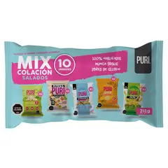 PURISNACKS - Mix Colación Salados Purisnacks 10 Un 218 g