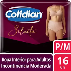 COTIDIAN - Ropa Interior Desechable Pants Mujer Silueta P/M Cotidian 16 un