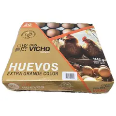 DON VICHO - Huevo Color Extra Grande Don Vicho 20 un