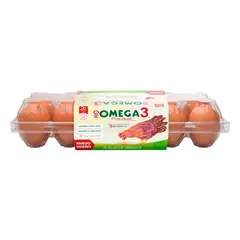 OMEGA TRES - Huevo Color Grande Omega 3 12 un