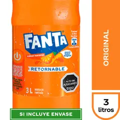 FANTA - Bebida Fanta Original Retornable 3 L