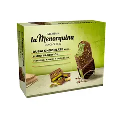 LA MENORQU - Helado Sabor Dubai Chocolate La Menorquina 6 un