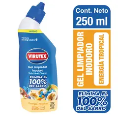 VIRUTEX - Gel Limpiador Inodoro Energía Tropical Virutex 250 ml