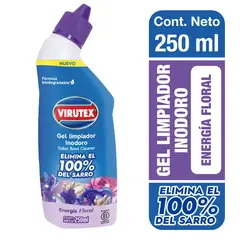 VIRUTEX - Gel Limpiador Inodoro Energía Floral Virutex 250 ml