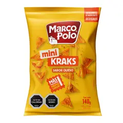 MARCO POLO - Mini Tortillas Kraks Sabor Queso Marco Polo 140 g