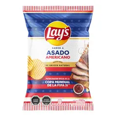 LAYS - Papas Fritas Lays Sabor Asado Americano 160 g