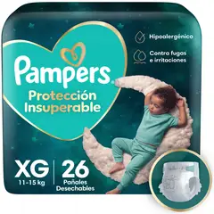 PAMPERS - Pañales Desechables Protección Insuperable XG Pampers 26 un