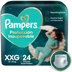PAMPERS - Pañales Desechables Protección Insuperable XXG Pampers 24 un