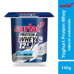 SURLAT - Yoghurt Protein Whey Natural Endulzado Surlat 140 gr