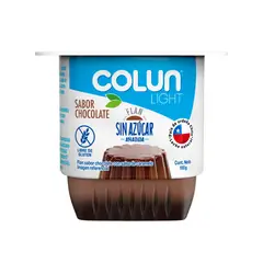 COLUN - Flan Light Sin Ázucar Sabor Chocolate Colun 100 gr