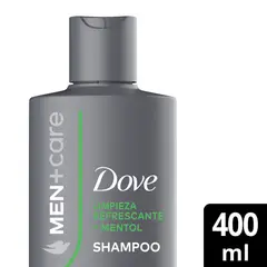 DOVE - Shampoo Limpieza Refrescante + Mentol Dove 400 ml
