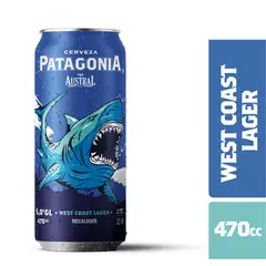 PATAGONIA - Cerveza Austral Patagonia West Coast Lager Lata 5° 470 ml