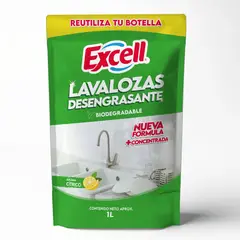EXCEL - Lavalozas Desengrasante Biodegradable Cítrico Excell 1 lt