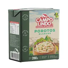 CAMPO LINDO - Porotos Blancos en Conserva Campo Lindo 390 g