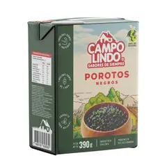 CAMPO LINDO - Porotos Negros en Conserva Campo Lindo 390 g
