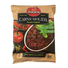 PROCARNE - Carne Molida Extra Magra Congelada Procarne 250 g