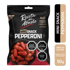 RECETA DEL ABUELO - Pepperoni Mini Snack Receta del Abuelo 50 gr