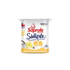 SOPROLE - Yoghurt 5 Ingredientes Sabor Vainilla Soprole 120 gr