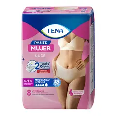 TENA - Ropa Interior Desechable Pants Mujer G/EG Tena 8 un