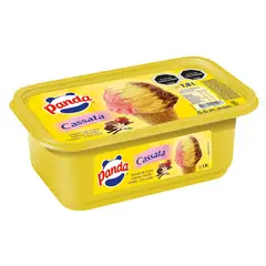 PANDA - Helado Cassata Frutilla Vainilla y Chocolate Panda 1.8 lt