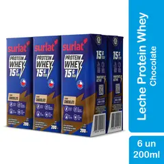SURLAT - Pack Leche Semidescremada Whey Protein Chocolat Surlat 6x200 ml