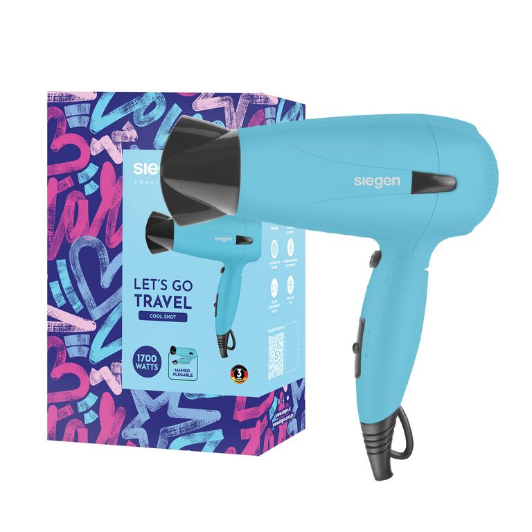 Secador De Pelo Let'S Go Travel Tourmalina Ion Sg-3012C68