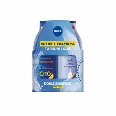 NIVEA - Pack Cremas Milk Soft + Q10 Reafirmante Nivea 2 un