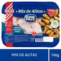 SUPER POLLO - Mix de Alitas de Pollo Refrigeradas Super Pollo 700 g