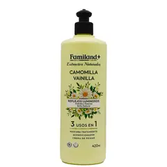 FAMILAND - Acondicionador Crema Capilar Capilar Manzanilla Vainilla 3 en 1 Familand 420 ml