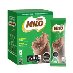 MILO - Saborizante en Polvo Milo Sachets Nestle 112 g