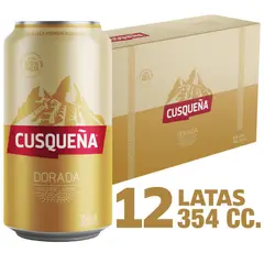 CUSQUEÑA - Pack Cerveza Cusqueña Lager Lata 4.8° 12 x 354 ml