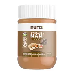 NURA - Pasta de Maní Cacao Sin Azúcar Nura 485 g